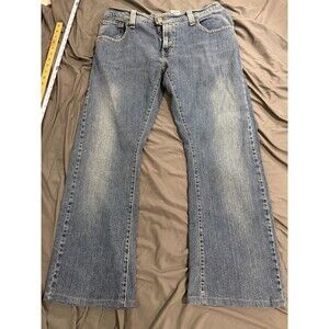 Levi's Jeans Juniors 16M Blue 542 Low Rise Flare Denim Medium Wash Stretch